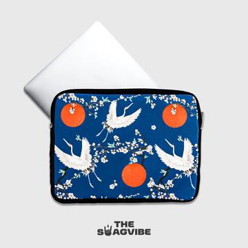 Cranes And Blossoms - Laptop Sleeve