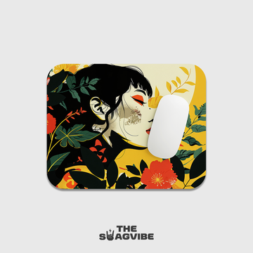 Floral Girl - Mouse Pad