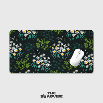 Green Floral - Desk Mat