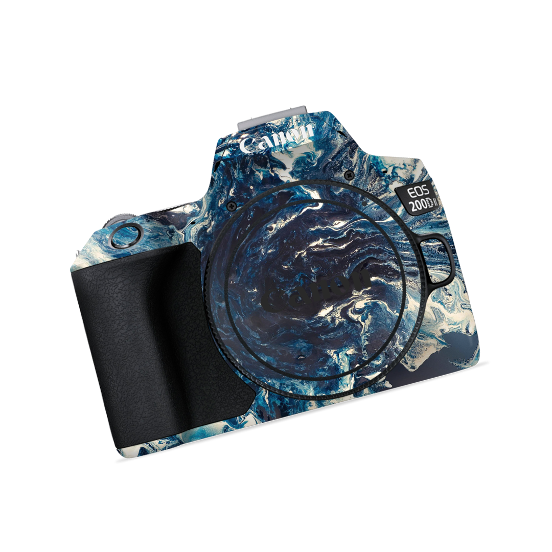 Blue Wavy Marble - Camera Skin