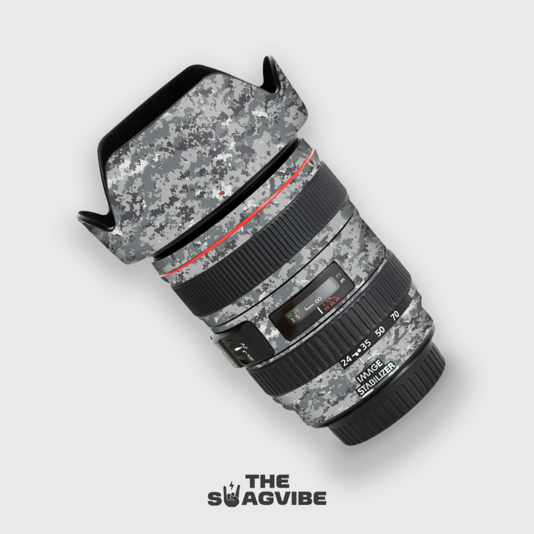 Dark Gray Camo - Lens Skin