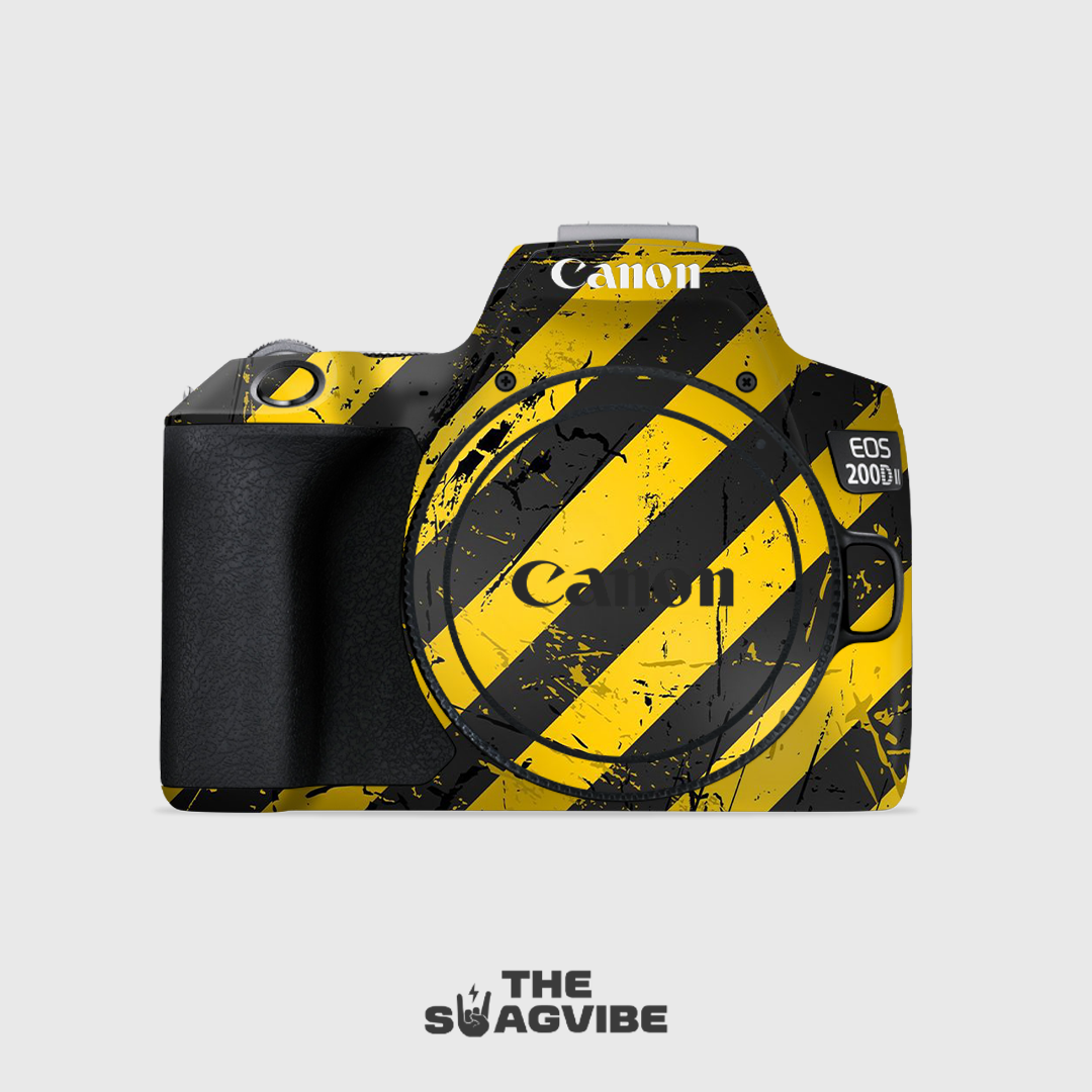 Yellow Black Line - Camera Skin