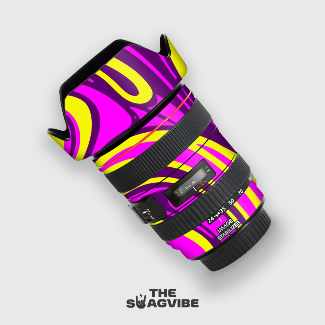 Purple Yellow Art - Lens Skin
