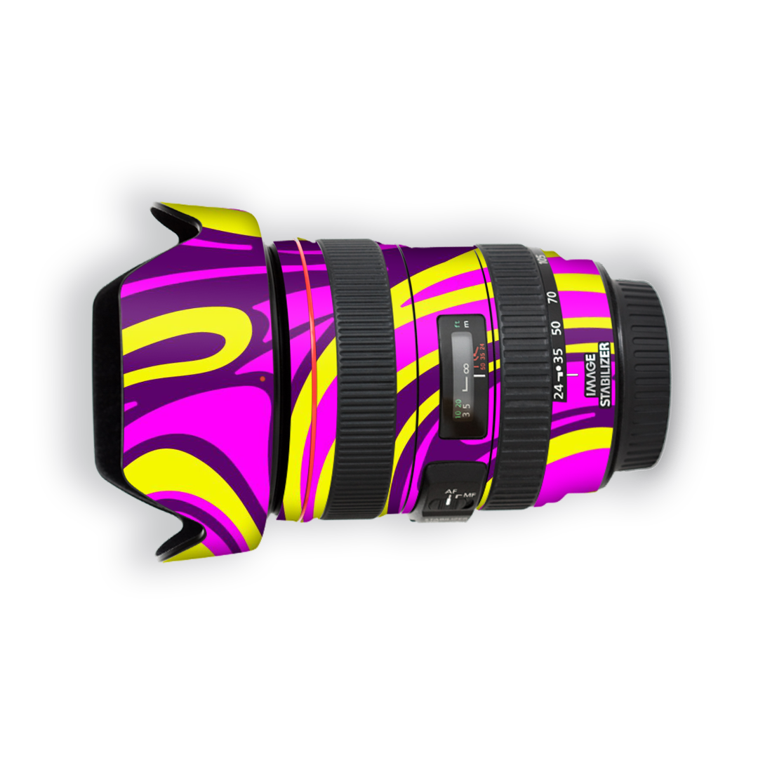 Purple Yellow Art - Lens Skin