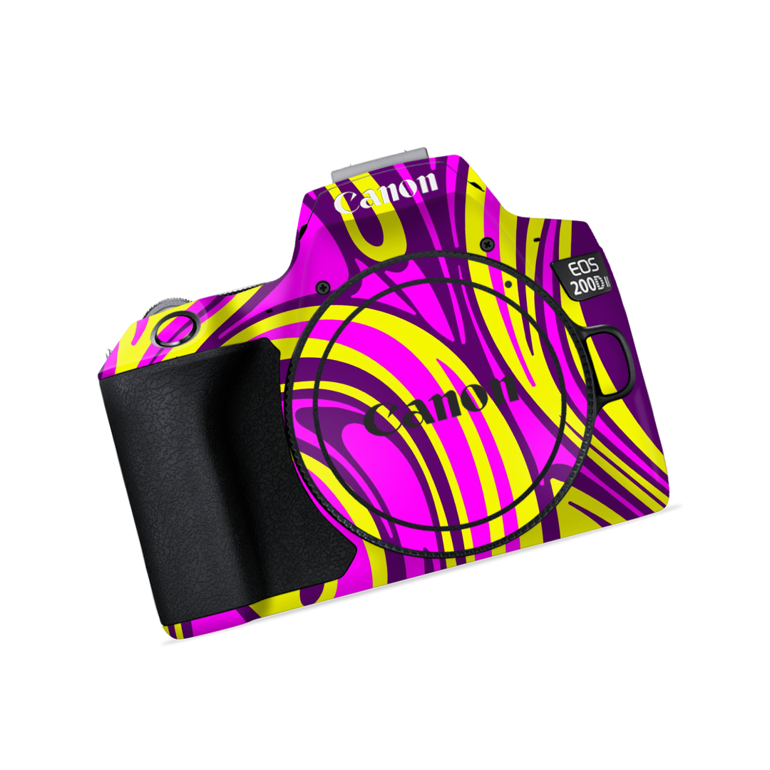Purple Yellow Art - Camera Skin
