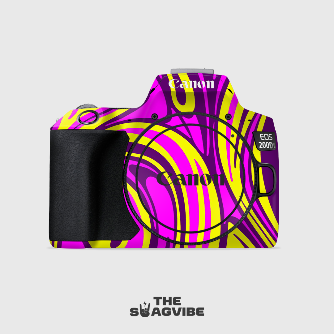 Purple Yellow Art - Camera Skin