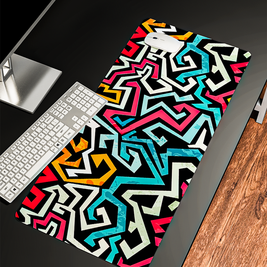 Abstract Line - Desk Mat