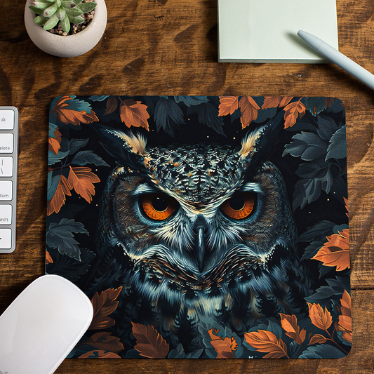 Autumn Owl - Mouse Pad