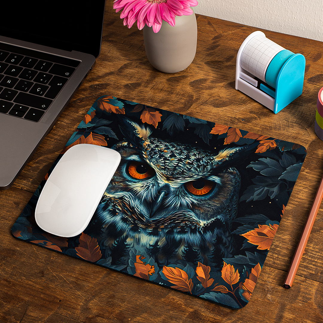 Autumn Owl - Mouse Pad