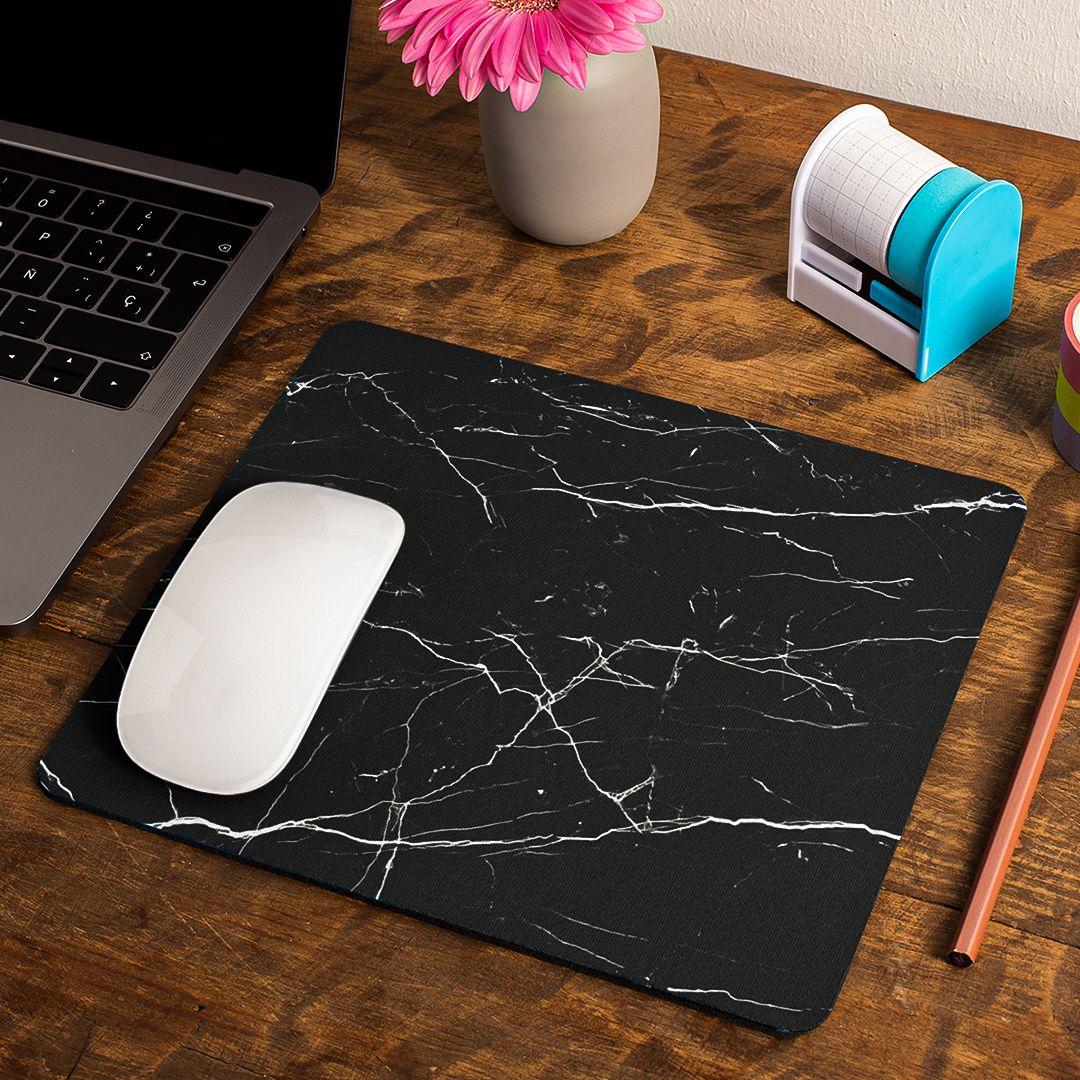 Black Marble - Mouse Pad