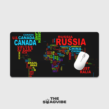 Colour World Map - Desk Mat