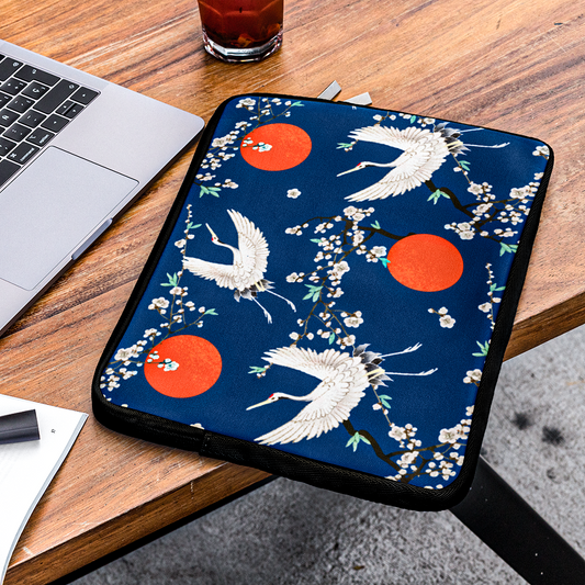 Cranes And Blossoms - Laptop Sleeve