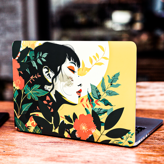 Floral Girl - Laptop Skin