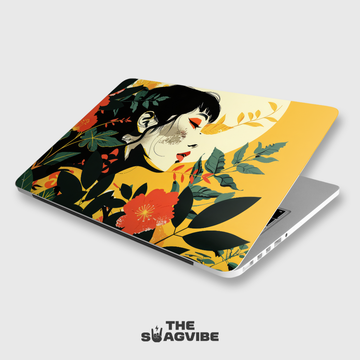 Floral Girl - Laptop Skin