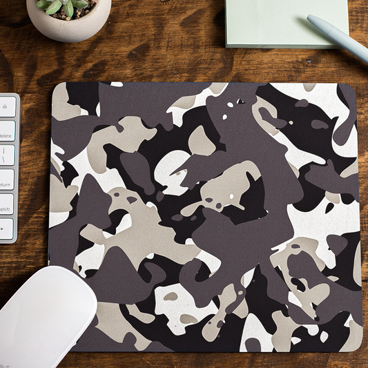 Grey Military Camo - Mouse Pad