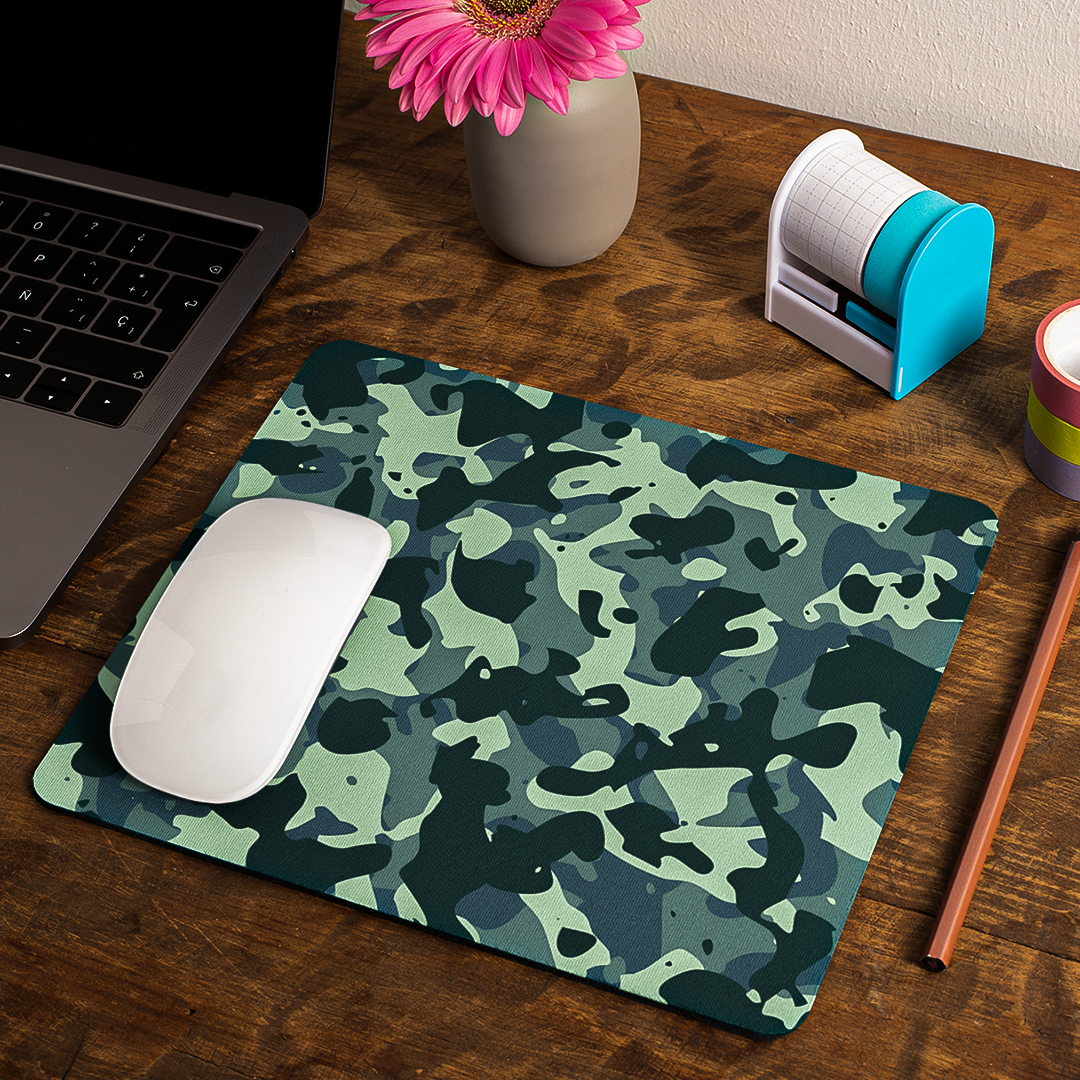 Light Green Camo - Mouse Pad