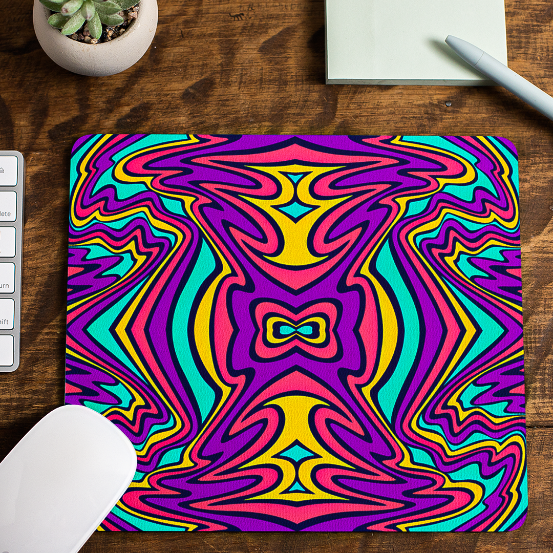 Mixed Color Psychedelic - Mouse Pad