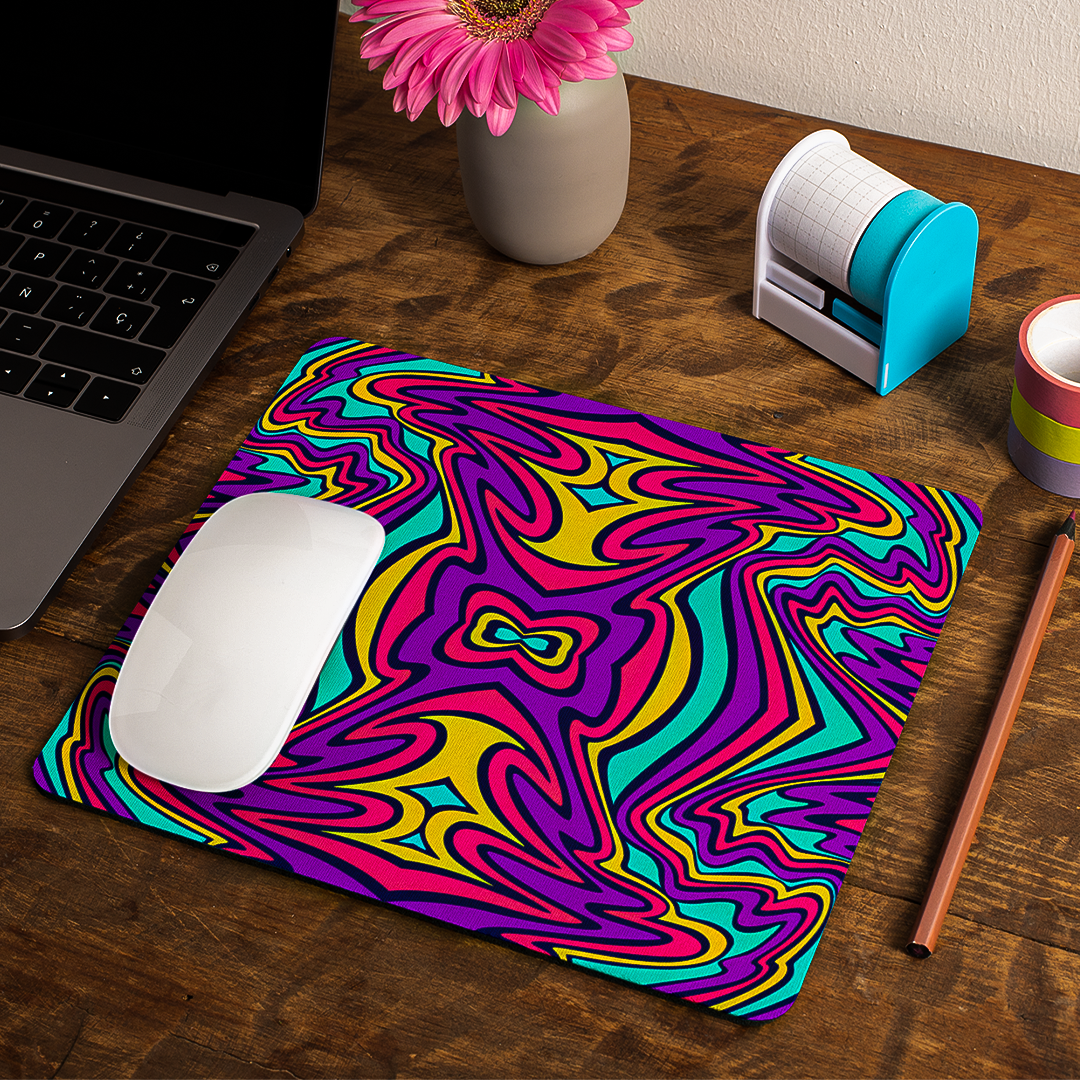 Mixed Color Psychedelic - Mouse Pad