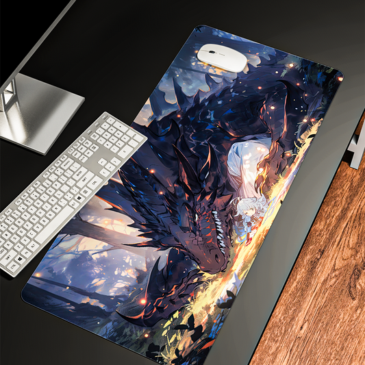 Mythical Dragon Creature - Desk Mat