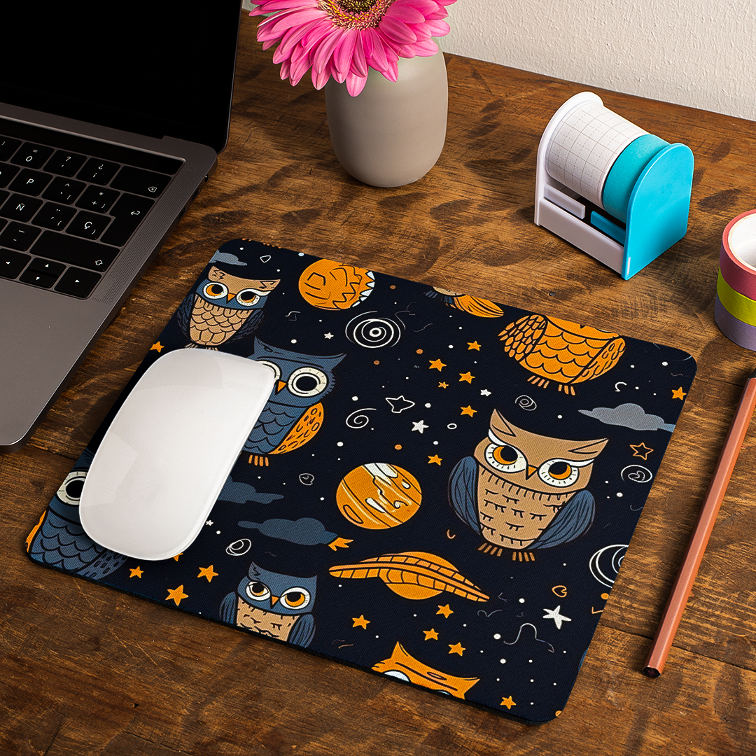Owl Pattern - Mouse Pad