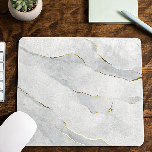 White Marble - Mouse Pad