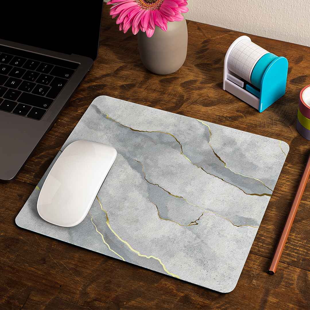 White Marble - Mouse Pad