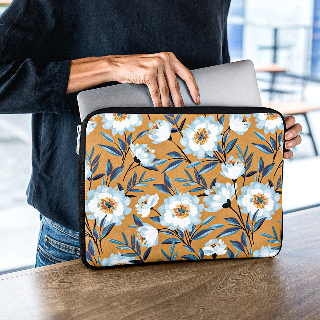 Yellow Floral - Laptop Sleeve